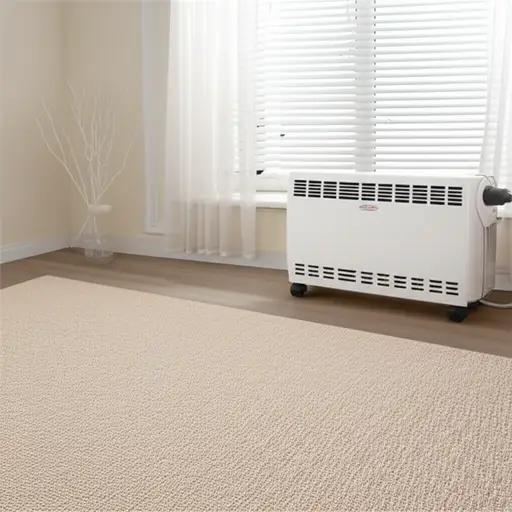 我决定买一张新地毯和一个小暖气。