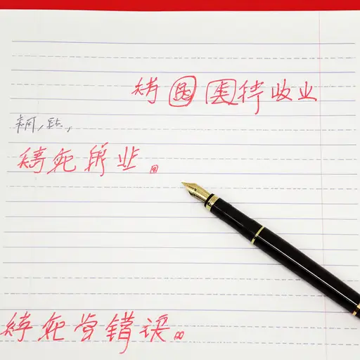 他的文章满是拼写错误。