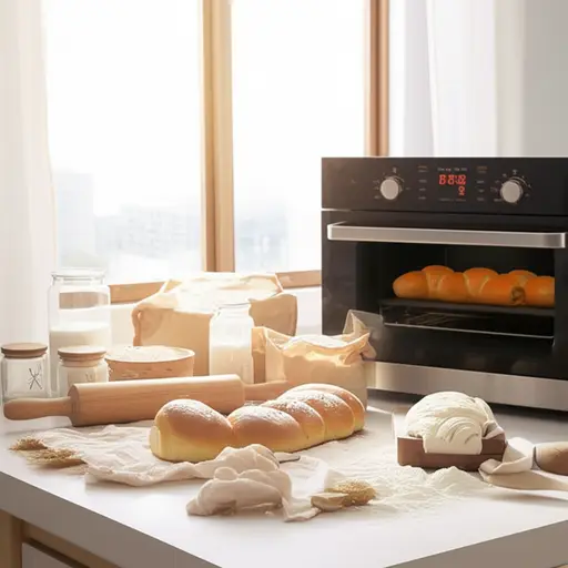 我喜欢在周末烤面包。