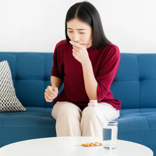 艾米丽得了严重的咳嗽。