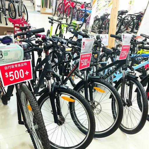 大多数自行车售价超过500美元。