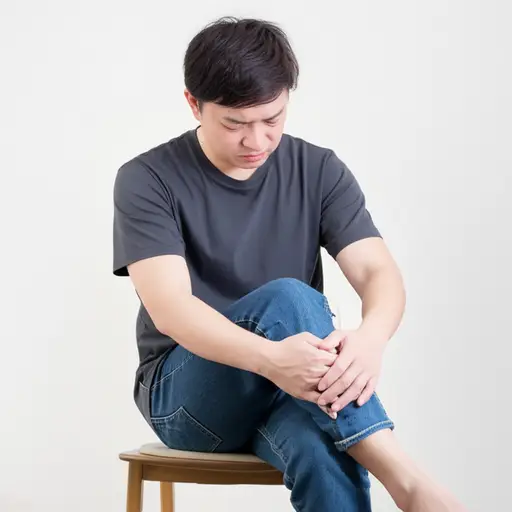 坐了太久之后，我的腿有一种奇怪的感觉。