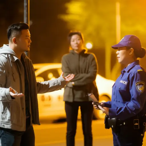 他那晚发生的事情的描述与证人的版本不一致。