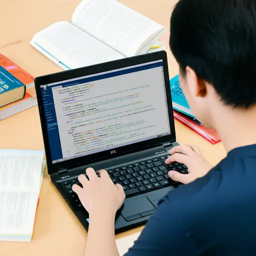 他在大学里主修计算机科学。