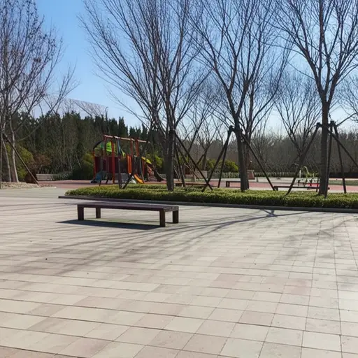 这个公园里现在没有人。