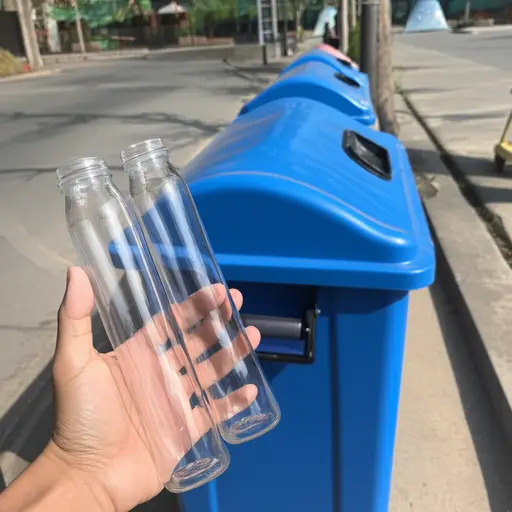 请把这些玻璃瓶送到当地的回收中心。