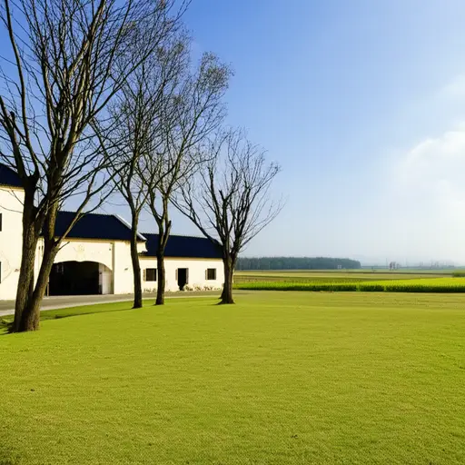 我们在乡下的一处美丽的乡村庄园度过了周末。