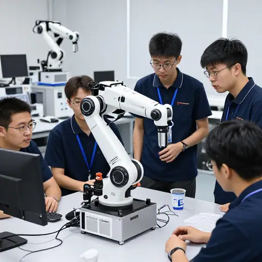 他们的团队在机器人行业竞争中处于领先地位。