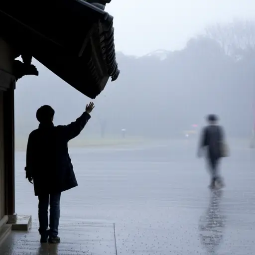 下雨了，快进来！