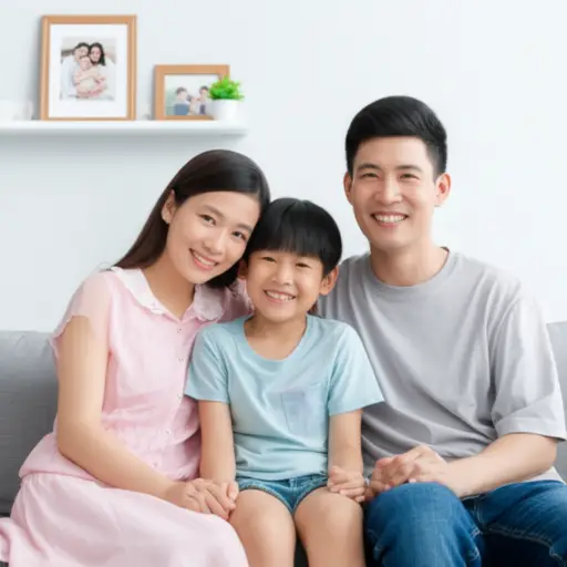 他们是一个非常温暖的家庭。