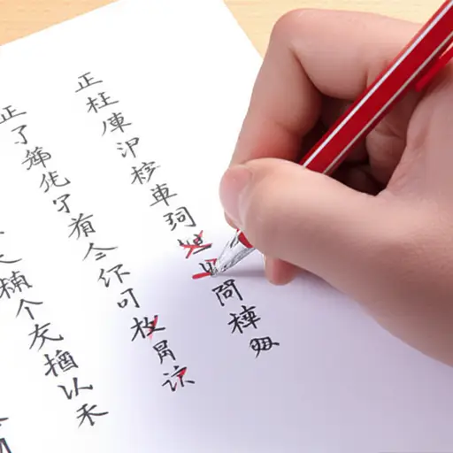 划掉任何不在列表上的词。