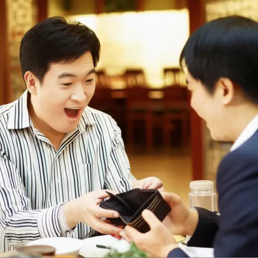 别告诉我他真的为你付钱了？你真荣幸！