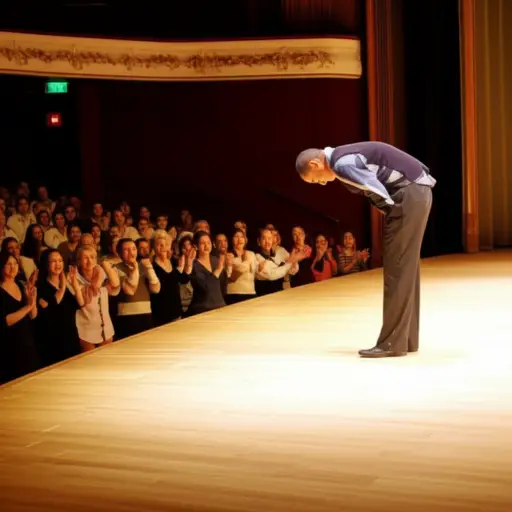 演出结束后，观众报以热情的掌声。