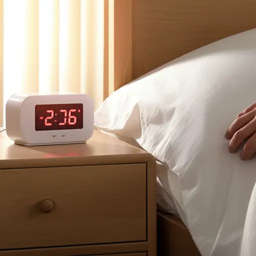 当闹钟开始响时，我醒了过来。