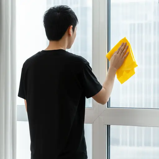 今天早上我要擦窗户。