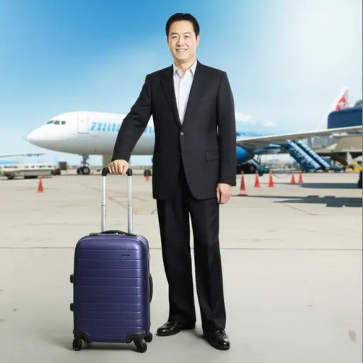 我叔叔很有钱，他经常去旅行。