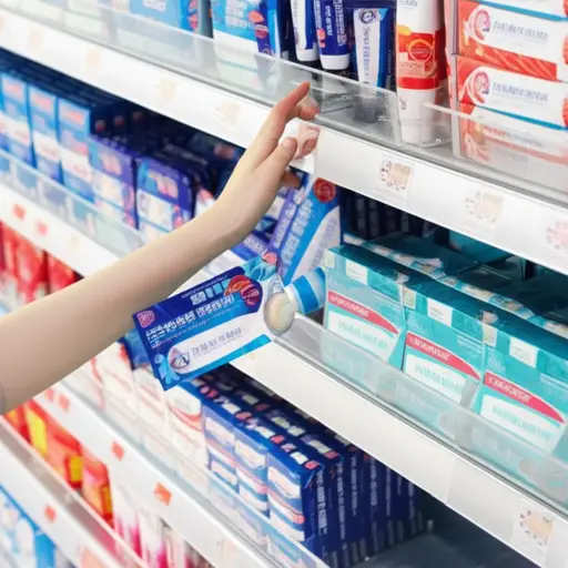 我总是出于习惯买同样的牙膏。