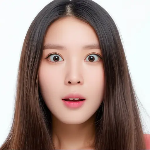 她惊讶地凝视着。