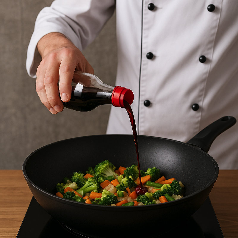 生抽味道较咸，适合日常调味。