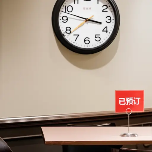 我在餐厅预订了7点的座位。