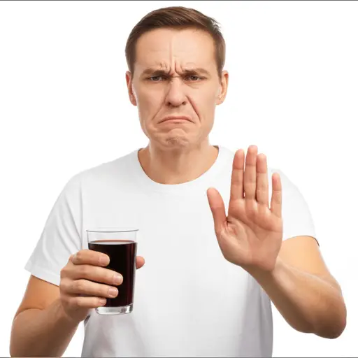 这液体尝起来很苦，所以我拒绝喝它。