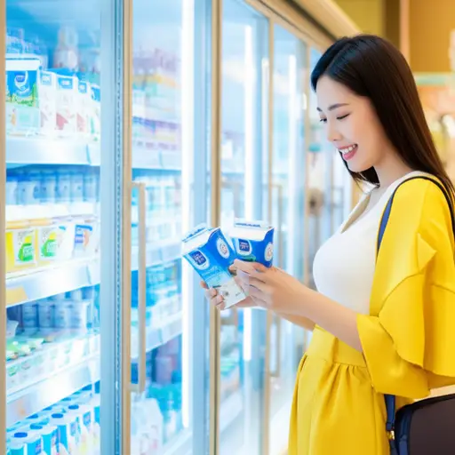 她买了两杯酸奶。