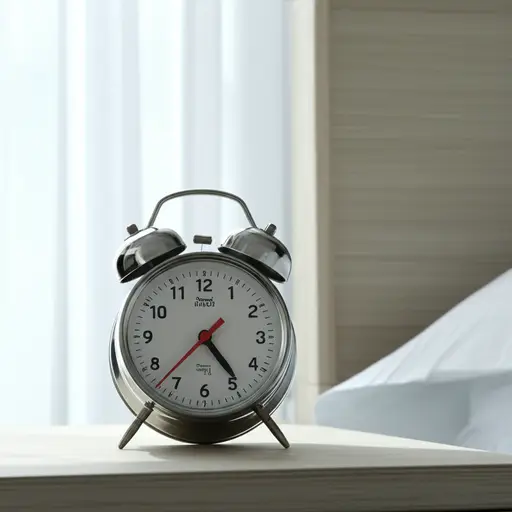 今天早上闹钟响得很大声。