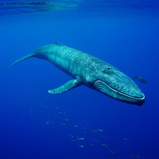 蓝鲸是世界上最大的动物。