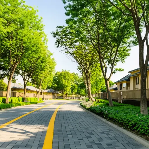 他们住在我们街道的尽头。