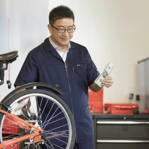 机械师修我的自行车花了100美元。