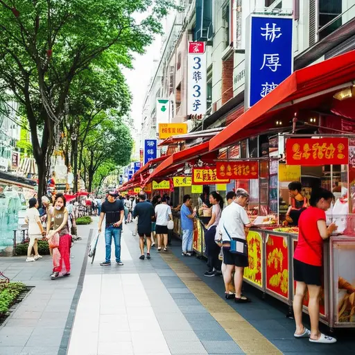 这个城市以美味的食物而闻名。