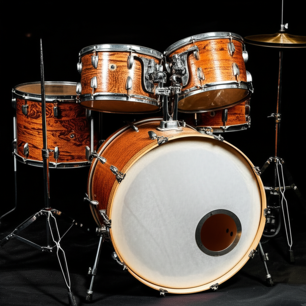 这套鼓看起来很专业。