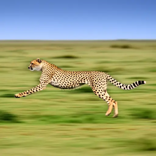 猎豹能跑得非常快。