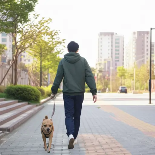 他提出在邻居外出时帮忙遛狗。
