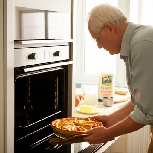 我爷爷每周日都会烤美味的苹果派给我们吃。