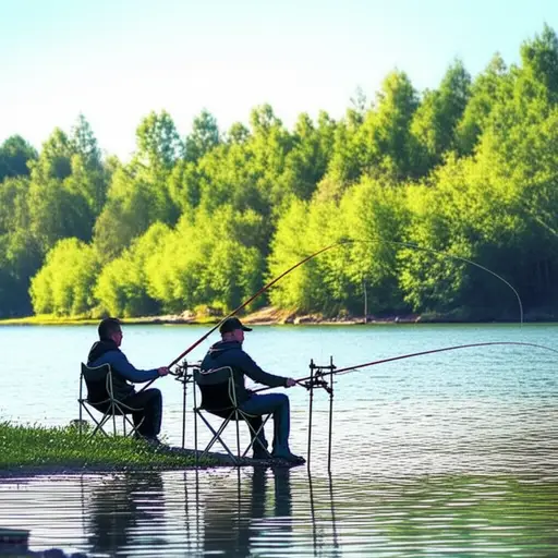 我们可以在河边钓鱼度过一个悠闲的下午。