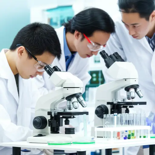 他们正在对植物遗传学进行研究。