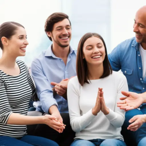 我们努力鼓励她保持积极。