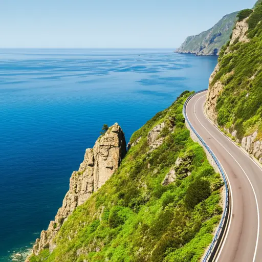 101号公路沿着海岸线延伸。