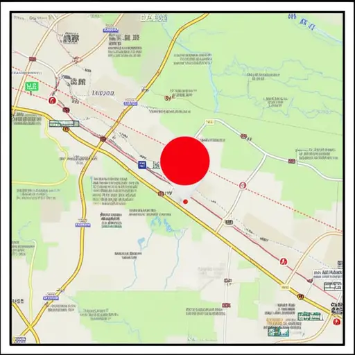 地图上那个红点标记了我们的目的地。