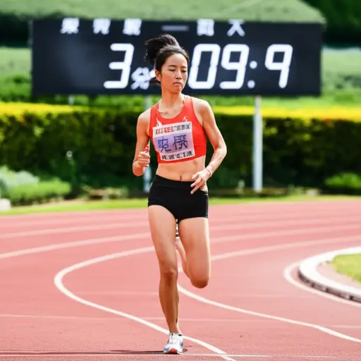 她打破了自己3分10秒的记录。