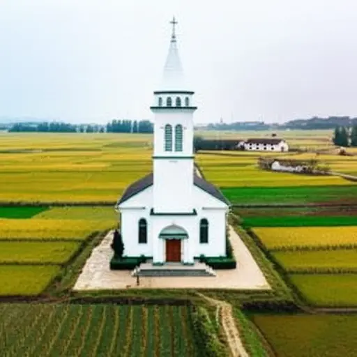 他们把教堂建在村子的边缘。