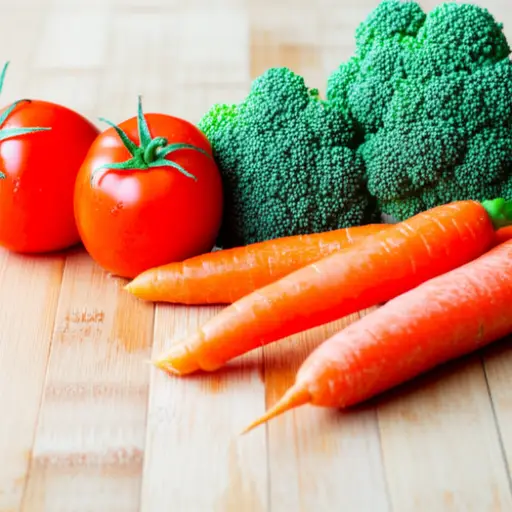 蔬菜通常热量低。