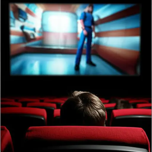 我喜欢看电影。