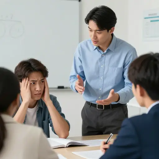 辅导员教我在有人提高嗓门（叫喊）时如何保持冷静。