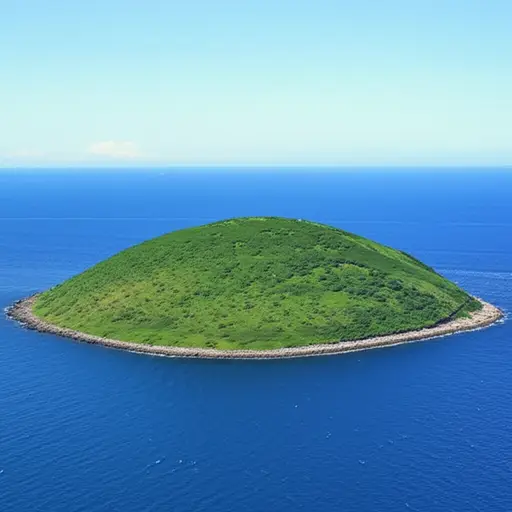 这个岛屿位于西南方。