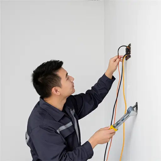 电工修好了我们房子里有问题的电线。