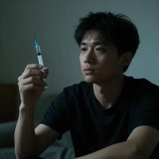 他后来对海洛因上瘾了。