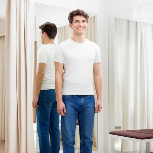 终于，我找到了一条合身的牛仔裤。