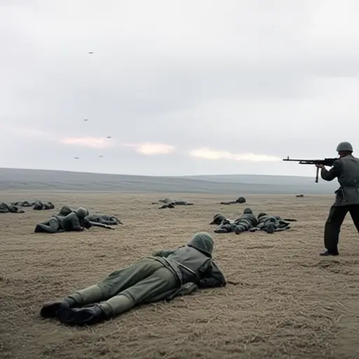 没有掩护，他们很快被布尔致命的机枪扫射消灭。